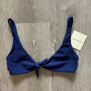 Mara Hoffman RIO quilted knot bikini top L NWT